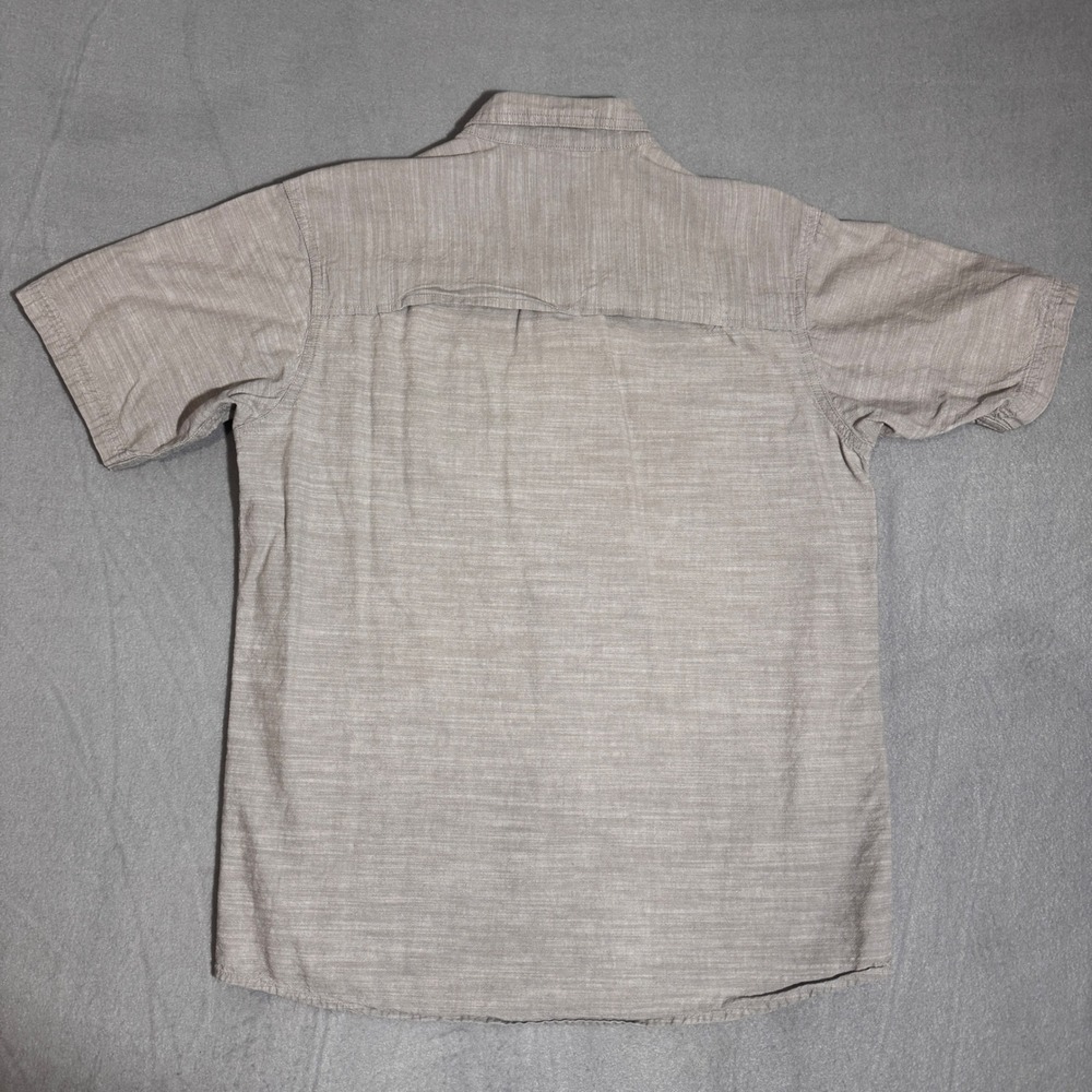 Hobbs Creek Mens Gray Short Sleeve Fishing Shirt Button Down Zip Pocket Medium‎ - Picture 6 of 6